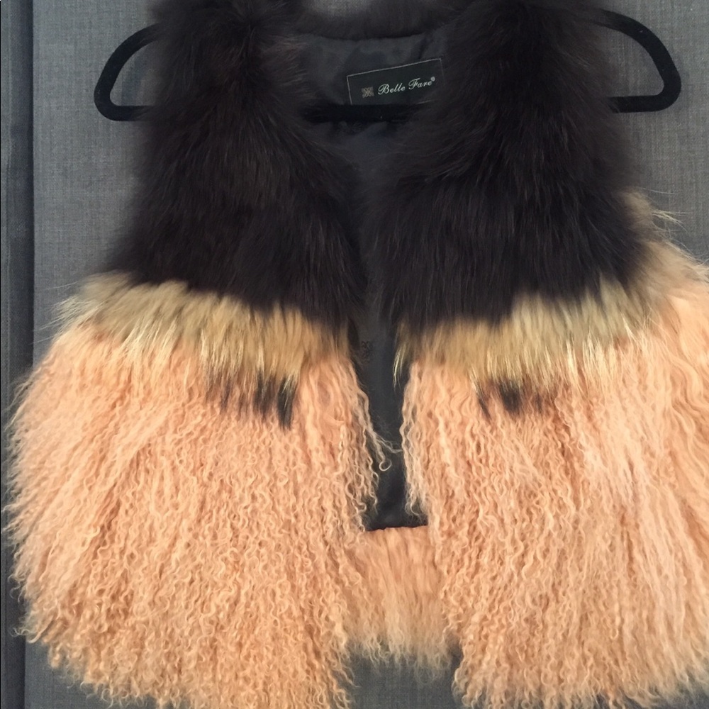 100% REAL MONGOLIAN FUR VEST